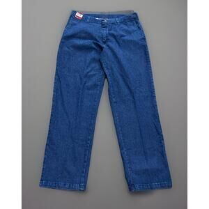 Vtg LEE Men's Denim Khakis Pants NEW Stain Resistant No Iron 36x32 Casual Preppy